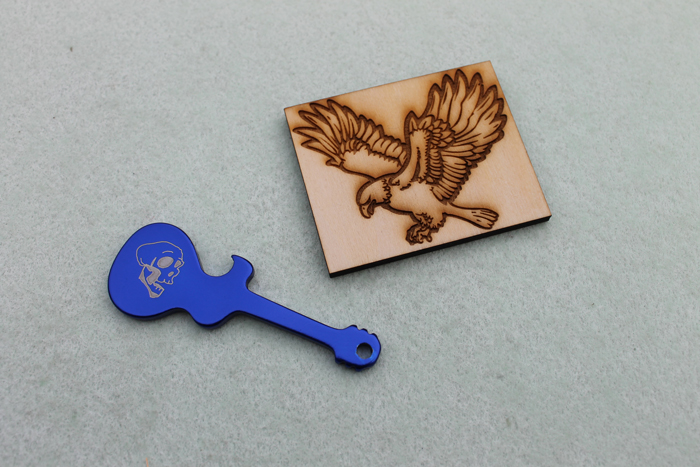 Guitar and eagle Anodized-Aluminum laser engraver