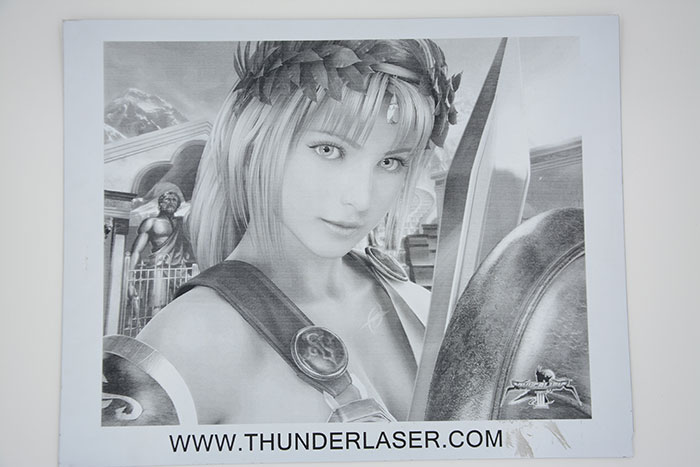 Female warrior ABS Лазерный гравер