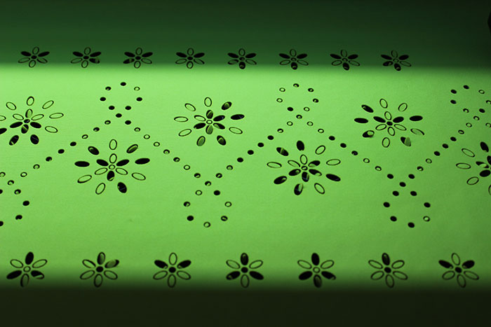 green Тканино-шкіряний лазерний різак