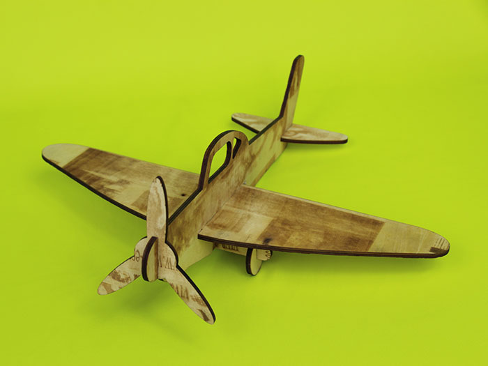 wood air plane Лазерний станок для фанери