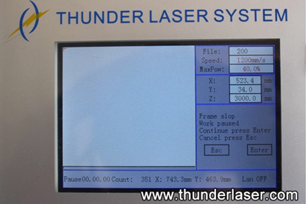 Laser cutter has no enough buffer distance